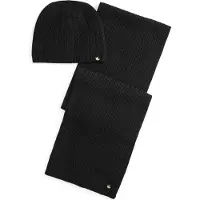 Ralph Lauren Polyester Blend-Knt Brt Scf Glv Gts - Black - ONE SIZE