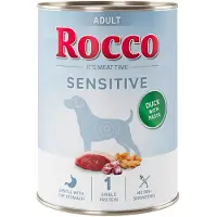 Rocco 24x400g Sensitive ankka & pasta koiran märkäruoka