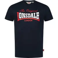 Lonsdale Paita ' Aldingham' laivastonsininen / punainen / valkoinen