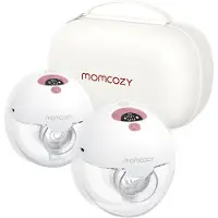 MOMCOZY M5 Puettava sähköinen kaksoisrintapumppu, punainen