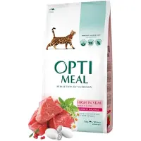 OPTIMEAL™ - Adult & Senior Healthy Skin & Coat Veal Dry Cat Food 10kg - Kissat - Kissanruoka - Kuivaruoka