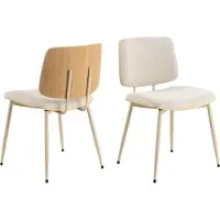 AC Design Owen-ruokatuoli – hiekanvärinen kangas, skandinaavinen tyyli
