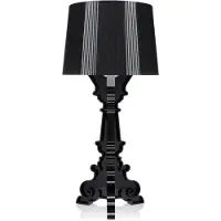 Kartell Design-pöytävalaisin Bourgie, himmennettävä, Musta, Olohuone/ruokailutila, Synteettinen materiaali, Design