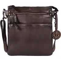 Harbour 2nd Anchor Love Zora Crossbody-laukku Nahka 26 cm Ruskea
