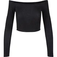 Urban Classics Off Shoulder Glitter Pitkähihainen Paita