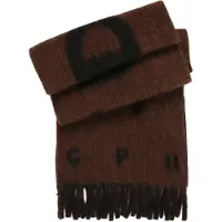 Copenhagen Studios Cph Shawl 13 Wool Mix Dark Brown/Blue - Brown - ONE SIZE