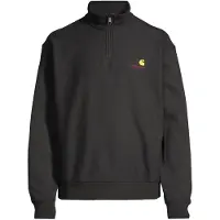 Carhartt WIP Half Zip American Script Half-Zip Neulepaita black Koko S