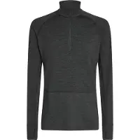 Icebreaker Men's Merino 260 ZoneKnit Long Sleeve Half Zip Jet Hthr Kerrasto yläosat XL