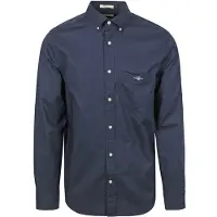 Gant Reg Classic Poplin Shirt - Navy - L