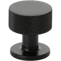 Beslag Design Crest Knob 26 Matt Black - Nupit ja ovenkahvat Alumiini Matta Musta - 309130-11