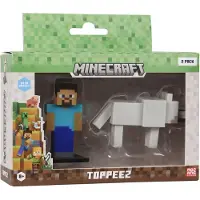 Minecraft 3D 2-pack 6 cm hahmo