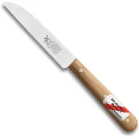 Robert Herder peeling knife straight classic, red beech, 8,5 cm