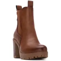 Refresh for woman. 17320002-CAMEL Ankle boots 173200 brown (38), 3 to 5 cm, Zip, Casual