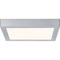 Paulmann Lunar -LED-paneeli, kromi, 30 x cm, Alumiini/harmaa/sinkki, Olohuone/ruokailutila, Alumiini