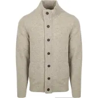 Barbour Men's Elbow-Patch Cardigan New Stone Pitkähihaiset topit XL