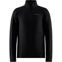 Craft Juniors' Core Gain Midlayer Black Pitkähihaiset urheilupaidat 146/152