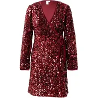 Y.A.S Yaselle Ls Wrap Dress - Show - Red - S