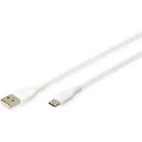 Digitus USB-C SILICONE CHARGING CABLE, USB-A - USB-C (AK-300340-005-W)