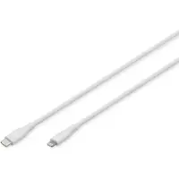 Digitus AK-600110-005-W, 0,5 m, Lightning, USB A, Uros, Uros, Valkoinen