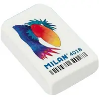 Milan Box 18 Soft Synthetic Rubber Eraser Printed With Undergound Designs Kirkas