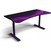 AROZZI Arena Gaming Desk - Deep Purple - Galaxy -pelipöytä, violetti/grafiikka