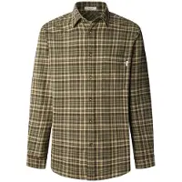 Pepe Jeans for man. PM3090828 Crownley green shirt (XL), Casual, Cotton, Long sleeve