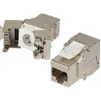 EFB Elektronik Elektronik E-20072, Tasainen, Hopea, RJ-45, IDC, Naaras, Cat6