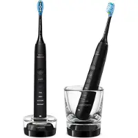 Philips DiamondClean 9000 HX9914/63 Ladattava sähköhammasharja, Aikuinen, Sonic-hammasharja, Päivittäinen käyttö, Syväpuhdistus, Ienhoito, Valkaisu, musta, 2 min, 4 x 30 s, Akku