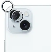 EPICO Aluminium Lens, iPhone 15 / 15 Plus -kameran linssinsuoja, Sininen
