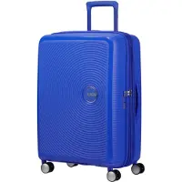 American Tourister Soundbox 67cm - Keskikokoinen Laajennettava Cobalt Blue, Keskikokoinen