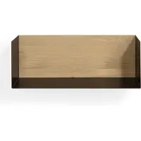 Ethnicraft U shelf 55x20 cm tammi/musta metalli