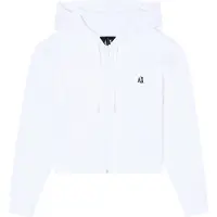 Armani Exchange for woman. XW000822AF10818U0002 White zip-up sweatshirt (S), Casual, Sport, Cotton, Multisport