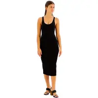 Armani Exchange for woman. XW000820AF13729UC001 Black midi dress (L), Casual, Viscose, Sleeveless / Straps