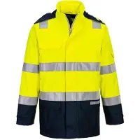 Portwest FR605 Bizflame Hi-Vis lämpövuorellinen ja sateenkestävä valokaarisuojattu takki