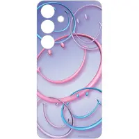 Samsung Smiley Flipsuit Card for Galaxy S24 Mirror Purple