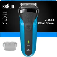 Braun Series 3 310s, Folie parranajokone, 2 SensoFoil, Sort, Blå, LED, Akku, Nikkelimetallihydrid (NiMH)