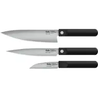 Fissler ProCut 001-039-03-000/0, 3-piece knife set with chef's knife, meat carving knife and paring knife