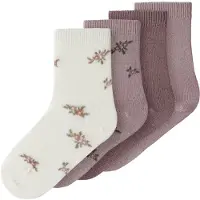 Name it Nmfwak Wo/Bl 4P Sock - Cream - 19-21
