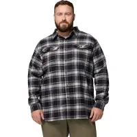 Columbia Men's Flare Gun Stretch Flannel Black Two Lane Tartan Pitkähihaiset kauluspaidat S