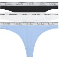 Calvin Klein Thong 3Pk - Blue - L