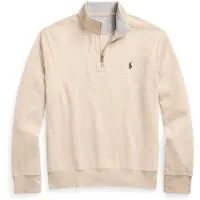 Ralph Lauren for man. 710812963017 Ultra-soft knitted jumper with beige zip (L), Casual, Cotton