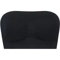 Bye Bra Soft Touch Seamless Tube Top - Black - XL
