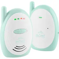 Eta 830690000, Digitaalinen itkuhälytin, 300 m, 0 - 2400 MHz, FHSS, Turkoosi, Valkoinen, Painikkeet