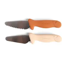 Filibabba Beginner's Cutting Knives 2-Pack - Pumpkin + Offwhite - Multi/patterned - ONE SIZE