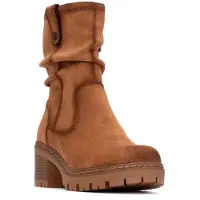 Refresh for woman. 17302101-TAUPE Ankle boots 173021 brown (38), 3 to 5 cm, Zip, Casual