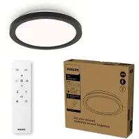 Philips Led Aio RD, himmennettävä, Musta, Eteinen, Metalli, Moderni