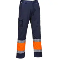 Portwest L049 kevyet hi-vis kaksisävy combat-housut