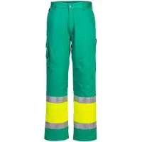 Portwest L049 kevyet hi-vis kaksisävy combat-housut