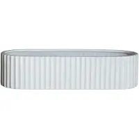 DBKD Stripe adventtikynttilänjalka 30 cm Shiny white