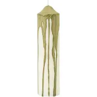Ferm Living Dryp kynttilä Oliivinvihreä, 20 cm